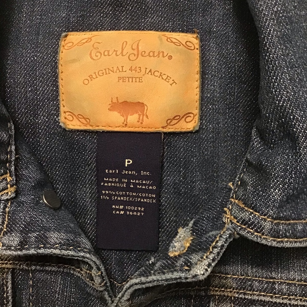 Earl Jean Original 443 Denim Jacket Petite - Picture 3 of 11